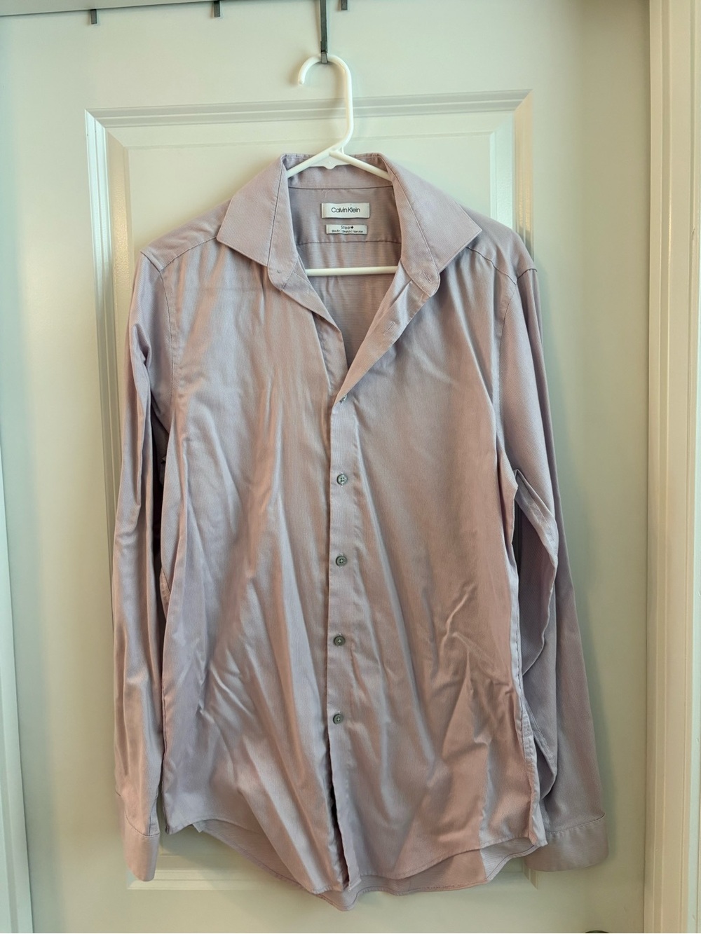 Calvin Klein Men's Light pink Button-Front Shirt